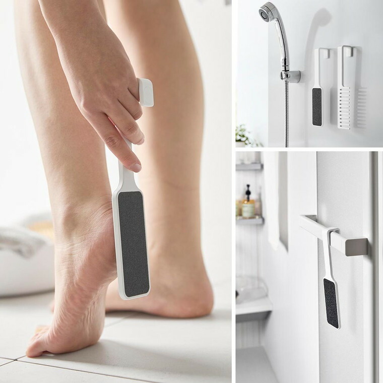 マグネットかかとやすり タワー 山崎実業 公式 tower 1306 1307 ホワイト ブラック