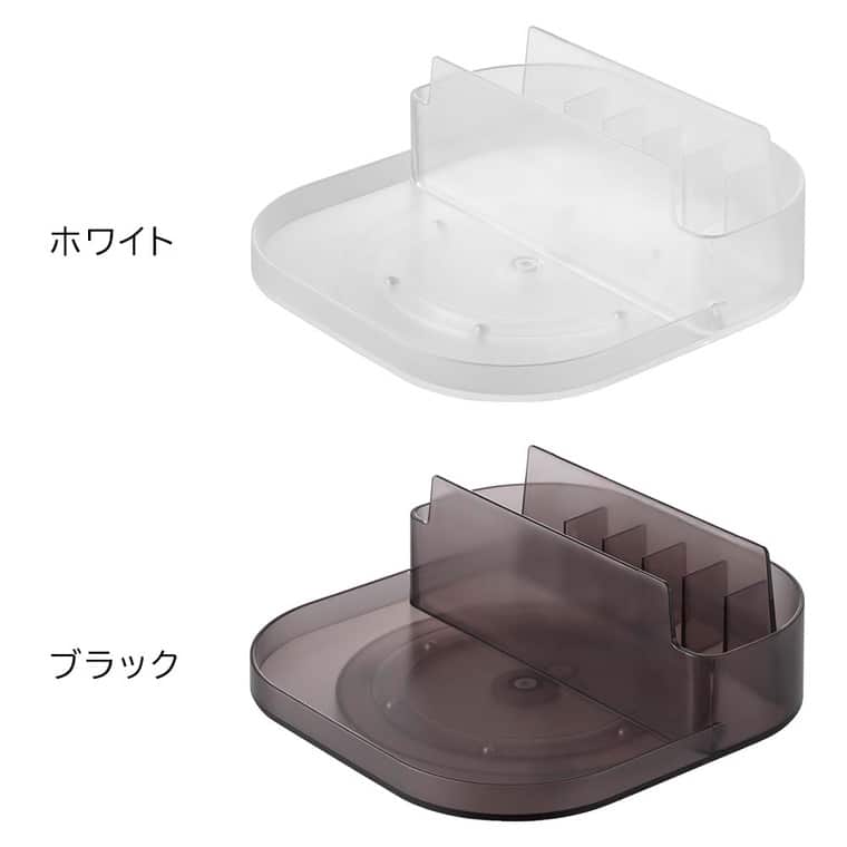 冷蔵庫中回転式仕切り付きトレー タワー スクエア 山崎実業 キッチン 公式 tower 1324 1325 ホワイト ブラック