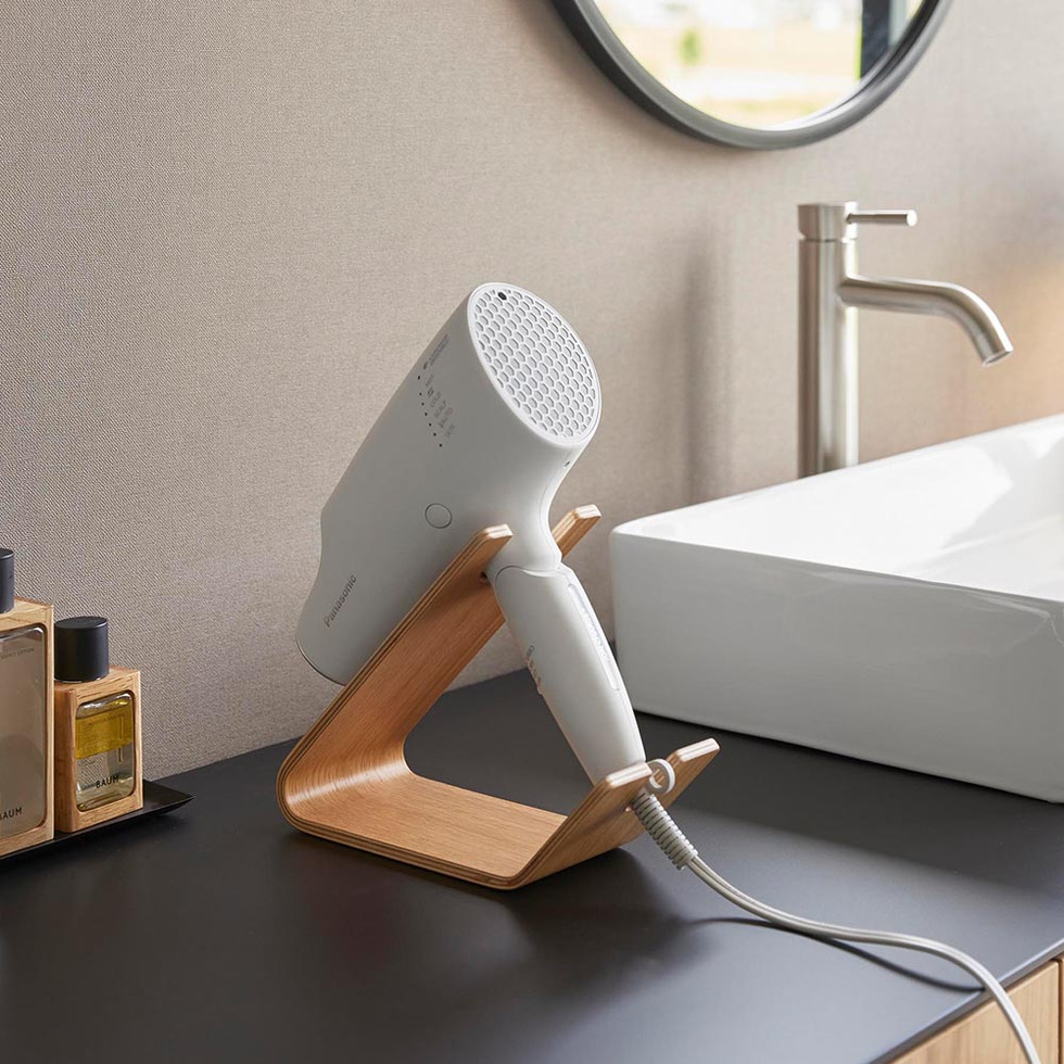 ドライヤー&ヘアーアイロンスタンド リン 山崎実業 公式 RIN 1332 1333 ブラウン ナチュラル 送料無料