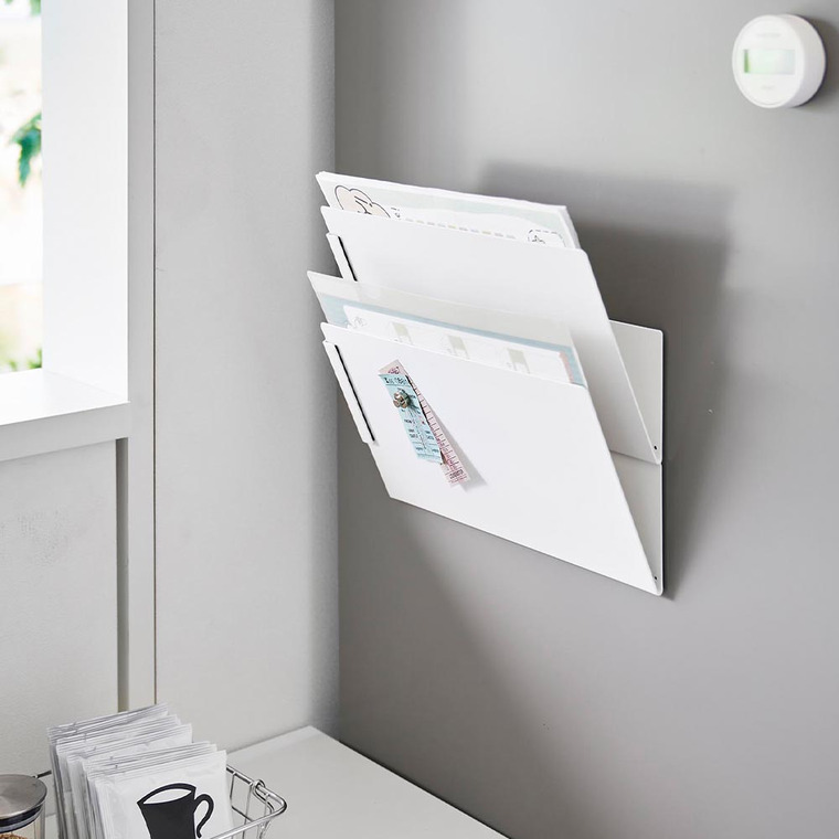 マグネット縦横連結プリント収納ラック タワー 2個組 山崎実業 公式 tower 1341 1342 ホワイト ブラック 送料無料