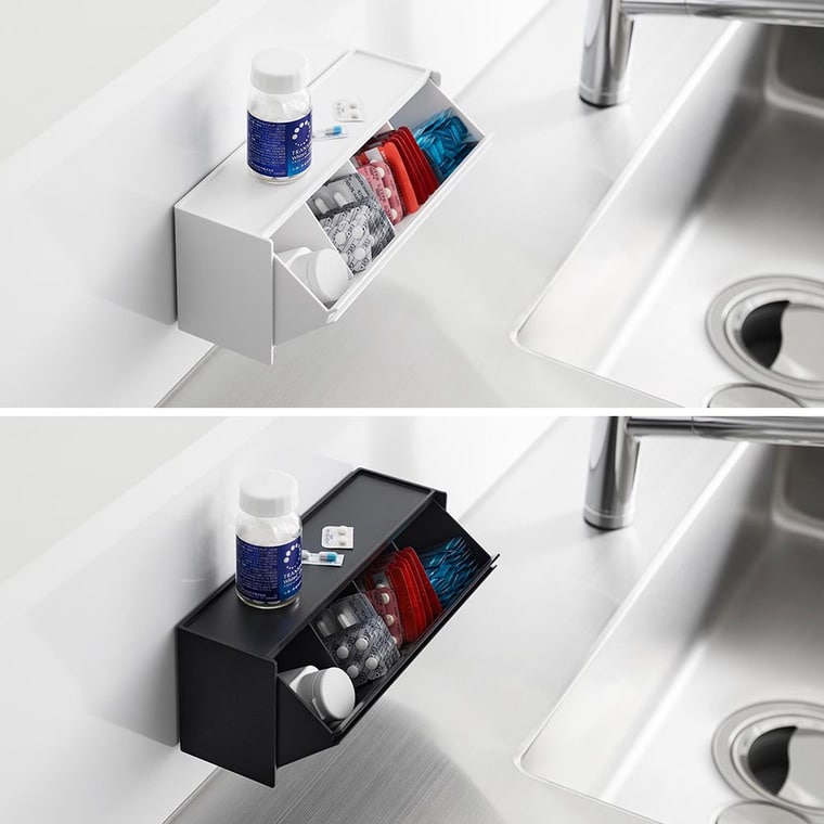 マグネットお薬&サプリメント収納ケース タワー 山崎実業 公式 tower 1357 1358 ホワイト ブラック 送料無料