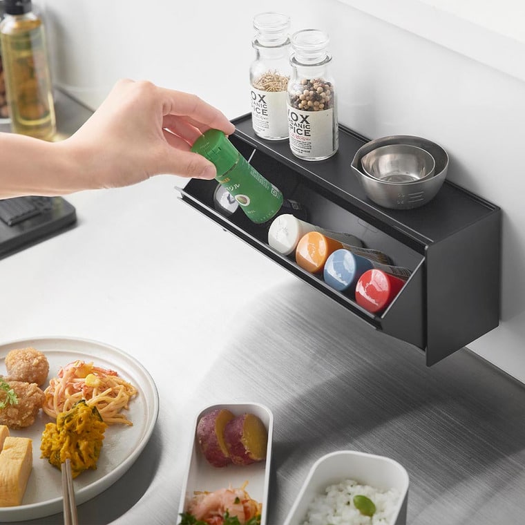 マグネットお薬&サプリメント収納ケース タワー 山崎実業 公式 tower 1357 1358 ホワイト ブラック 送料無料