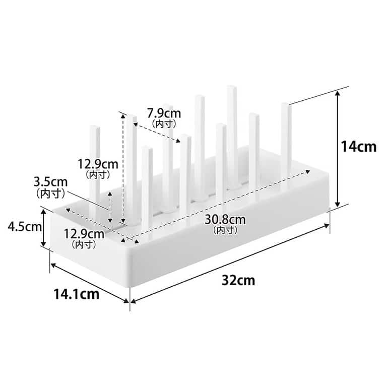 シンク下幅調節鍋蓋&フライパン収納スタンド タワー W32 山崎実業 公式 tower 1359 1360 ホワイト ブラック / 幅32cm キッチン収納 送料無料