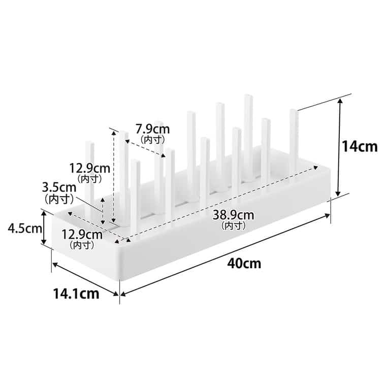 シンク下幅調節鍋蓋&フライパン収納スタンド タワー W40 山崎実業 公式 tower 1361 1362 ホワイト ブラック / 幅40cm キッチン収納 送料無料