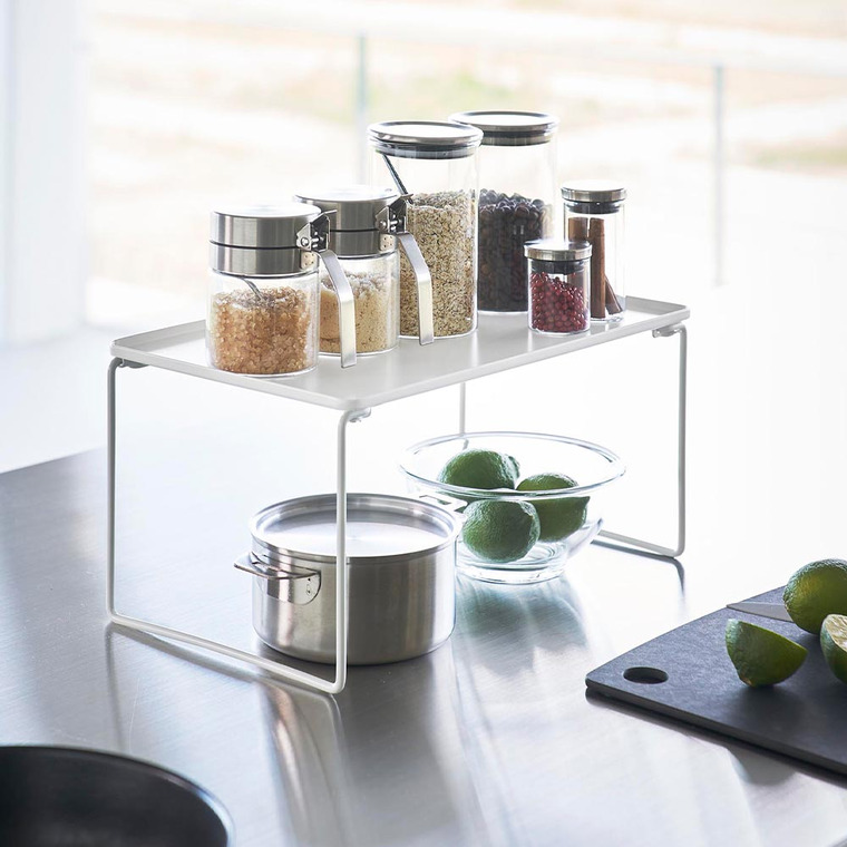 折り畳み積み重ね棚 タワー M 山崎実業 公式 tower 1367 1368 ホワイト ブラック 送料無料