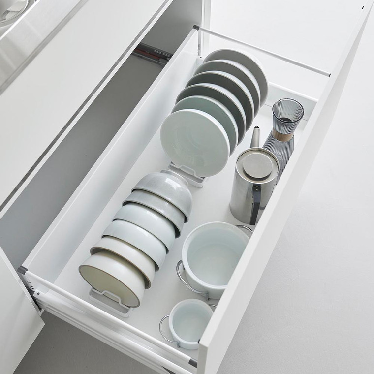 お椀スタンド タワー L 山崎実業 公式 tower 1373 1374 ホワイト ブラック / 食器ラック 食器棚 シンク下