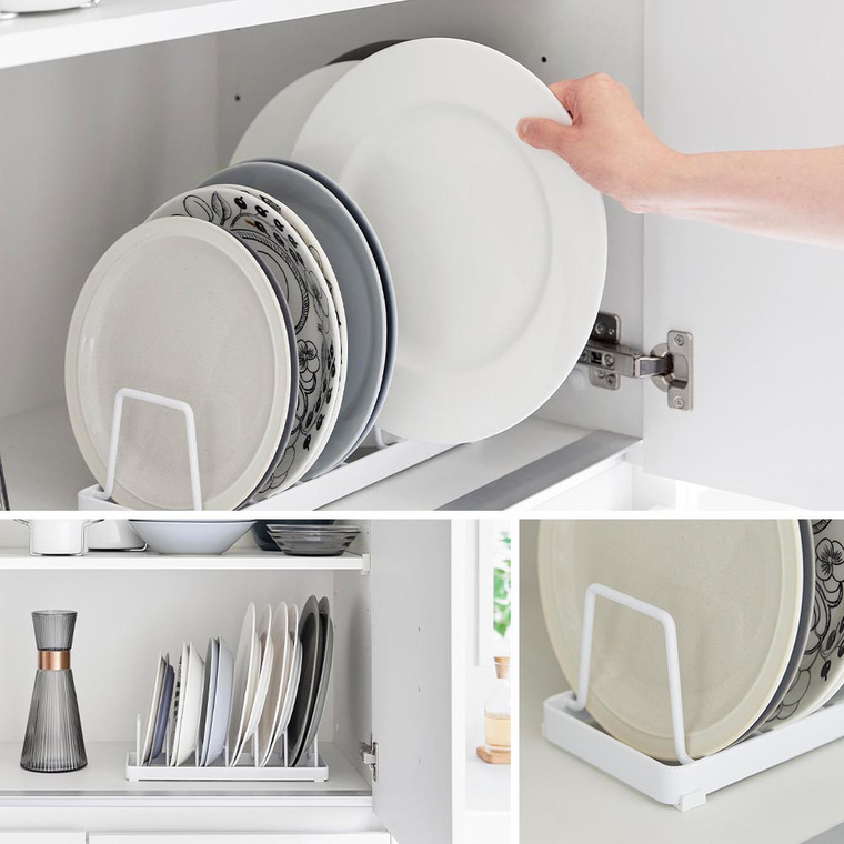 お皿スタンド タワー 山崎実業 公式 tower ホワイト ブラック 1375 1376 / ディッシュスタンド