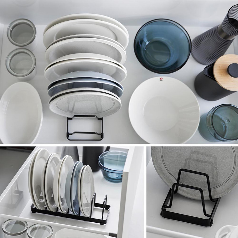 お皿スタンド タワー 山崎実業 公式 tower ホワイト ブラック 1375 1376 / ディッシュスタンド