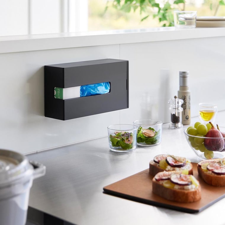 マグネット使い捨て手袋ホルダー タワー 山崎実業 公式 tower 1379 1380 ホワイト ブラック 送料無料