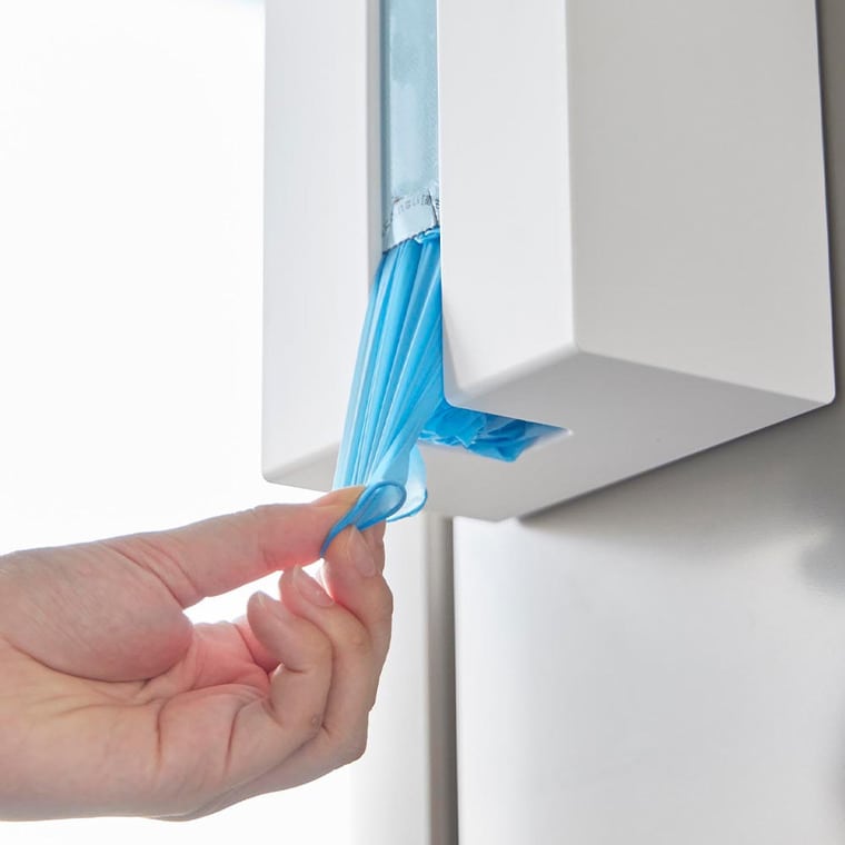 マグネット使い捨て手袋ホルダー タワー 山崎実業 公式 tower 1379 1380 ホワイト ブラック 送料無料