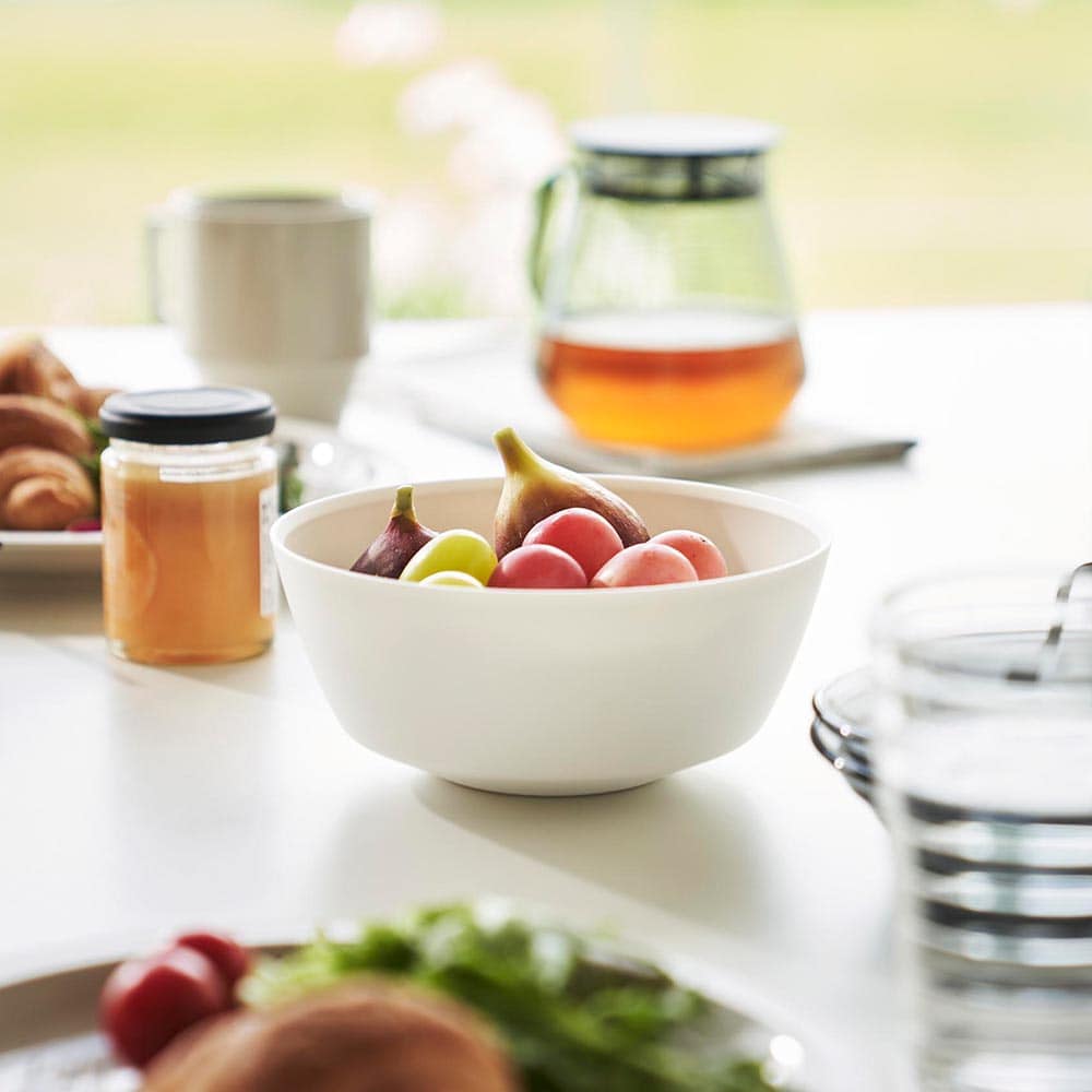 傾けて混ぜやすい調理ボウル タワー S 電子レンジ対応 山崎実業 tower 1385 1386 ホワイト ブラック