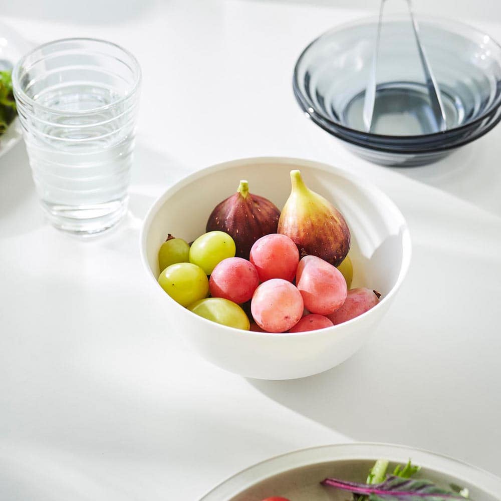 傾けて混ぜやすい調理ボウル タワー S 電子レンジ対応 山崎実業 tower 1385 1386 ホワイト ブラック