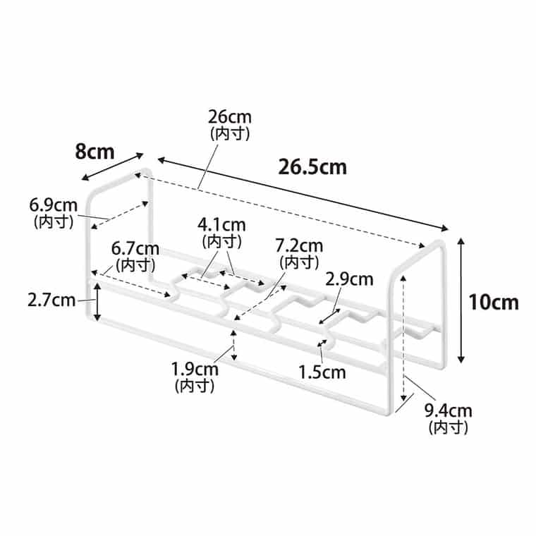 お椀&お茶碗収納ラック タワー 山崎実業 公式 tower 1397 1398 ホワイト ブラック / ディッシュラック