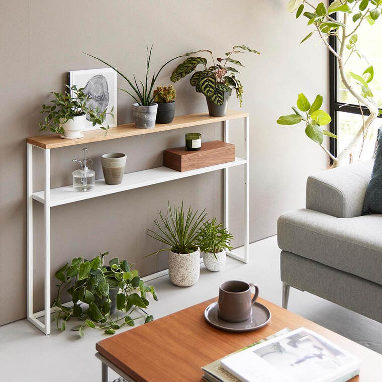 棚板が動く後付けヘッドボード タワー 山崎実業 公式 tower 1682 1683 ホワイト ブラック / 幅100 スチールラック 送料無料