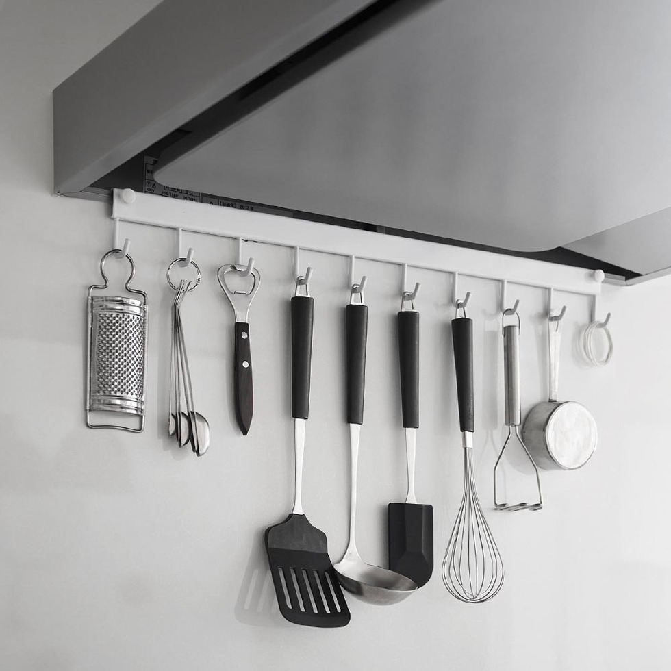 レンジフードフック タワー 10連 山崎実業 公式 tower 1743 1744 ホワイト ブラック