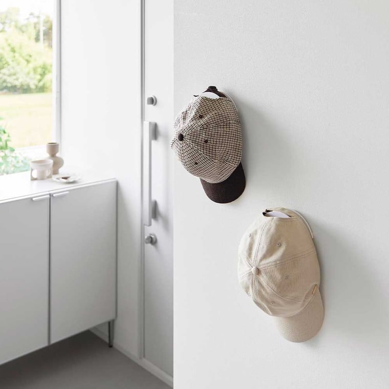 ウォールカチューシャ&帽子ホルダー タワー 2個組 石こうボード壁対応 山崎実業 公式 tower 1889 1890 ホワイト ブラック / ヘッドホン ヘッドセット