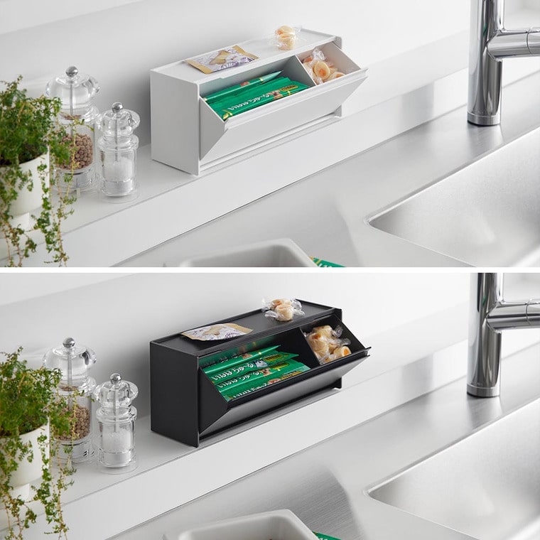 マグネットペットおやつ収納ケース タワー 山崎実業 公式 tower 1983 1984 ホワイト ブラック 送料無料