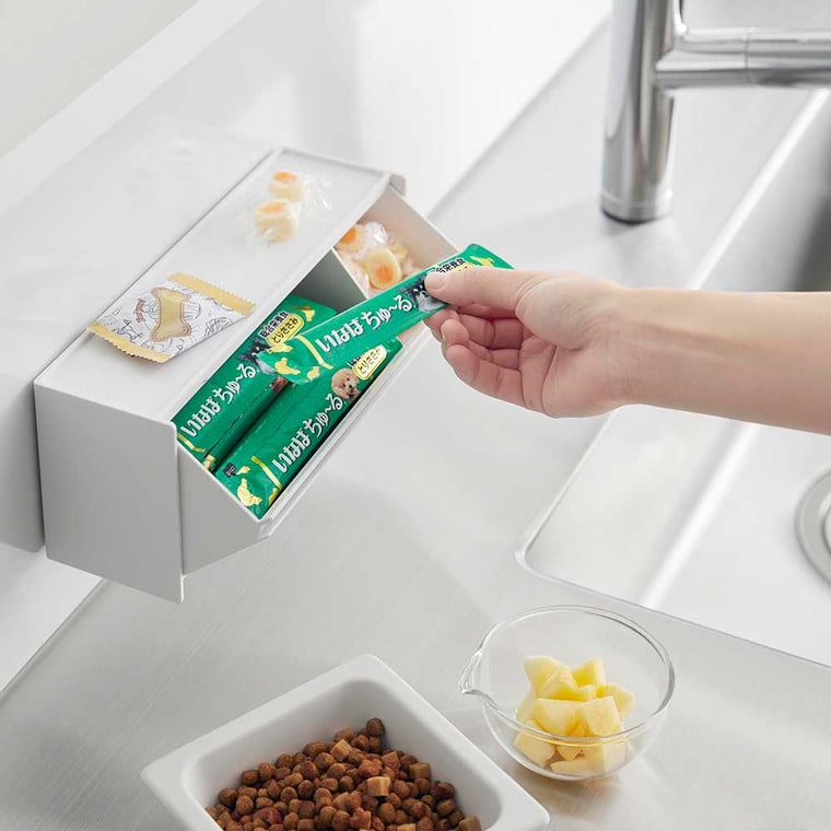 マグネットペットおやつ収納ケース タワー 山崎実業 公式 tower 1983 1984 ホワイト ブラック 送料無料