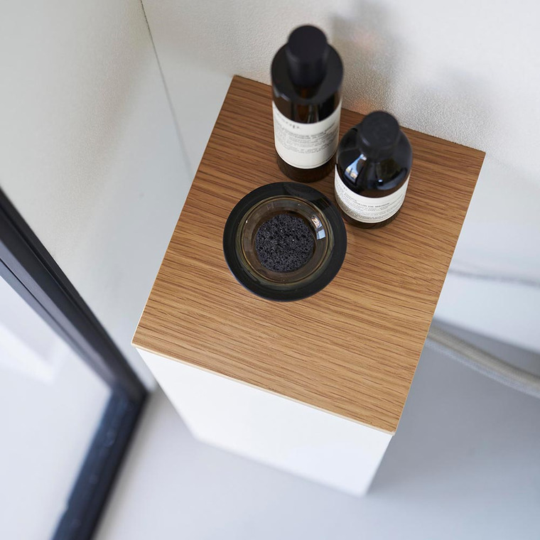 目隠しトイレ配管カバー タワー 山崎実業 公式 tower 5223 5224 ホワイト ブラック / トイレ収納 電源コード 送料無料