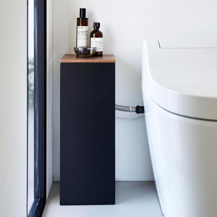 目隠しトイレ配管カバー タワー 山崎実業 公式 tower 5223 5224 ホワイト ブラック / トイレ収納 電源コード 送料無料