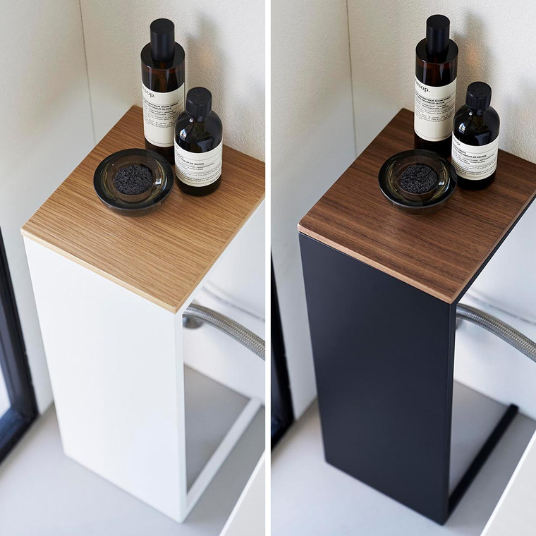 目隠しトイレ配管カバー タワー 山崎実業 公式 tower 5223 5224 ホワイト ブラック / トイレ収納 電源コード 送料無料