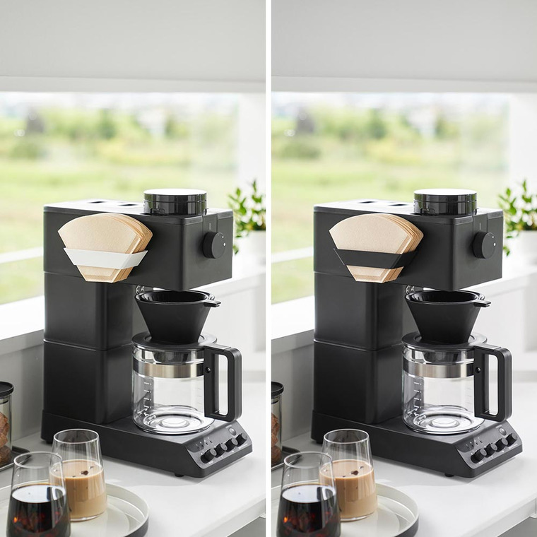 フィルムフックコーヒーペーパーフィルターストッカー タワー 山崎実業 公式 tower 8244 8245 ホワイト ブラック / 紙フィルター 90枚 収納