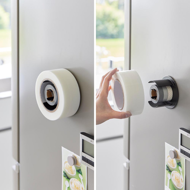 マグネットテープホルダー タワー 山崎実業 公式 tower 8456 8457 ホワイト ブラック