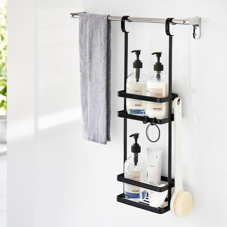 引っ掛けディスペンサースタンド タワー 2段 山崎実業 公式 tower 8460 8461 ホワイト ブラック 送料無料