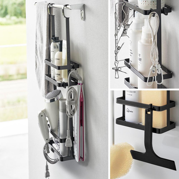 引っ掛けディスペンサースタンド タワー 2段 山崎実業 公式 tower 8460 8461 ホワイト ブラック 送料無料