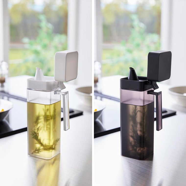 蓋付き調味料ボトル タワー 山崎実業 公式 tower 1517 1518 ホワイト ブラック / 500mL