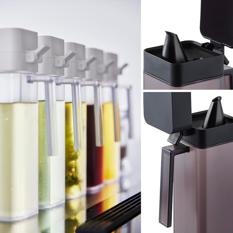 蓋付き調味料ボトル タワー 山崎実業 公式 tower 1517 1518 ホワイト ブラック / 500mL