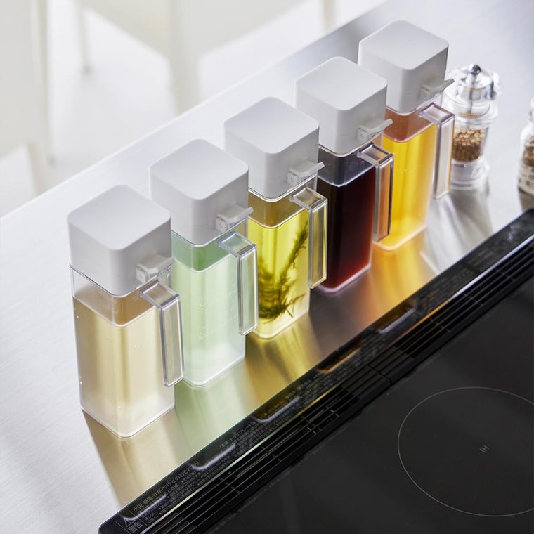 蓋付き調味料ボトル タワー 山崎実業 公式 tower 1517 1518 ホワイト ブラック / 500mL