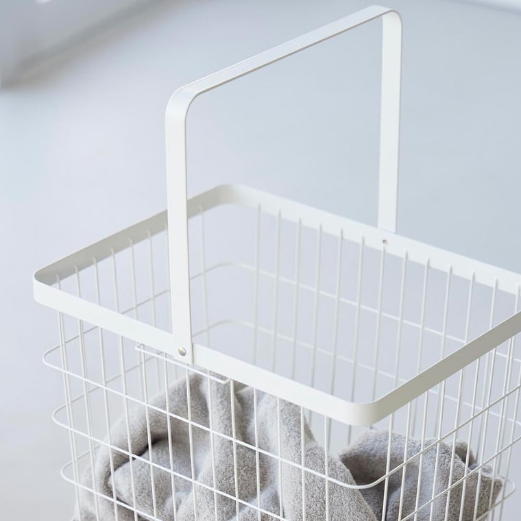 折り畳み脚付きランドリーバスケット タワー 山崎実業 公式 tower 1462 1463 ホワイト ブラック 送料無料