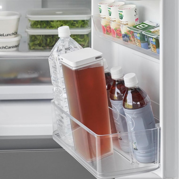 水はね防止フィルター付き両方から注げる冷水筒 タワー 山崎実業 公式 tower 10237 10238 ホワイト ブラック / 1.2L ピッチャー