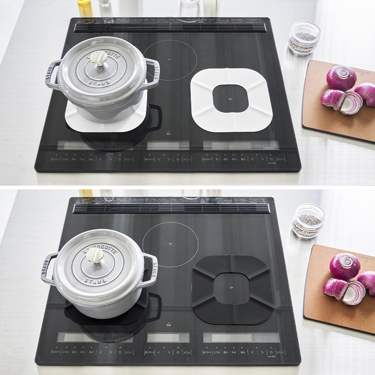 IHシリコーンマット タワー 山崎実業 公式 tower 1318 1319 ホワイト ブラック / IH専用 シリコンマット