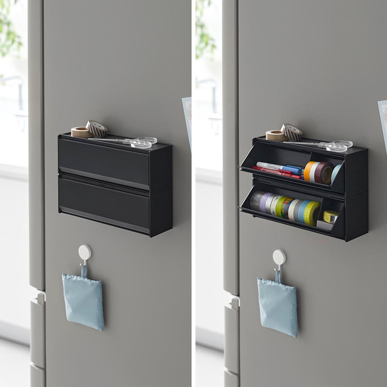 マグネットマスキングテープ収納ケース タワー 山崎実業 公式 tower 1353 1354 ホワイト ブラック 送料無料