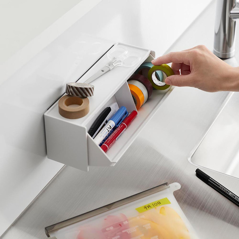 マグネットマスキングテープ収納ケース タワー 山崎実業 公式 tower 1353 1354 ホワイト ブラック 送料無料