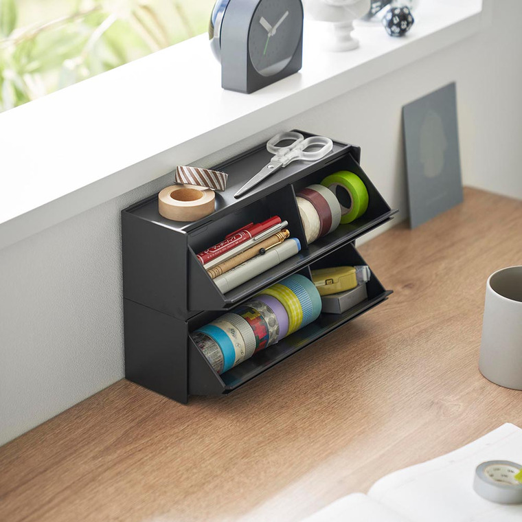 マグネットマスキングテープ収納ケース タワー 山崎実業 公式 tower 1353 1354 ホワイト ブラック 送料無料