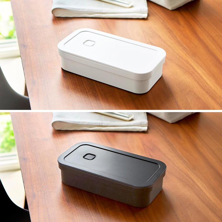 冷凍ごはん用のザルがそのまま入るバルブ付き密閉ランチボックス タワー 山崎実業 公式 tower 1363 1364 ホワイト ブラック / 750mL 弁当箱 保存容器 電子レンジ 食洗機 対応