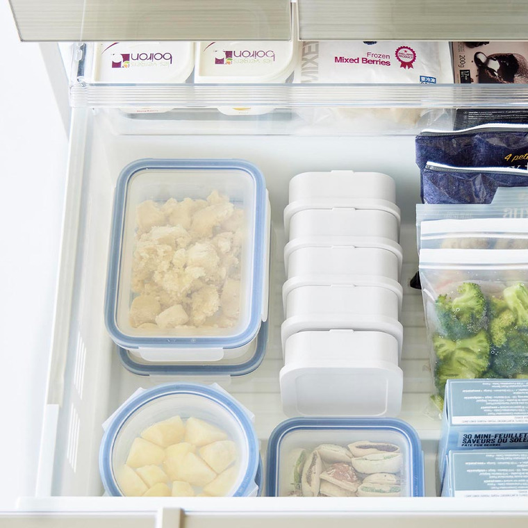 冷凍ごはん容器&バルブ付き密閉ランチボックスセット タワー 山崎実業 公式 tower 1365 1366 ホワイト ブラック / 弁当箱 2段 電子レンジ 冷凍庫 食洗機 OK ザル付き