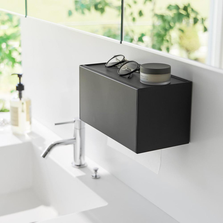 フィルムフックペーパータオルディスペンサー タワー 山崎実業 公式 tower 1377 1378 ホワイト ブラック 送料無料