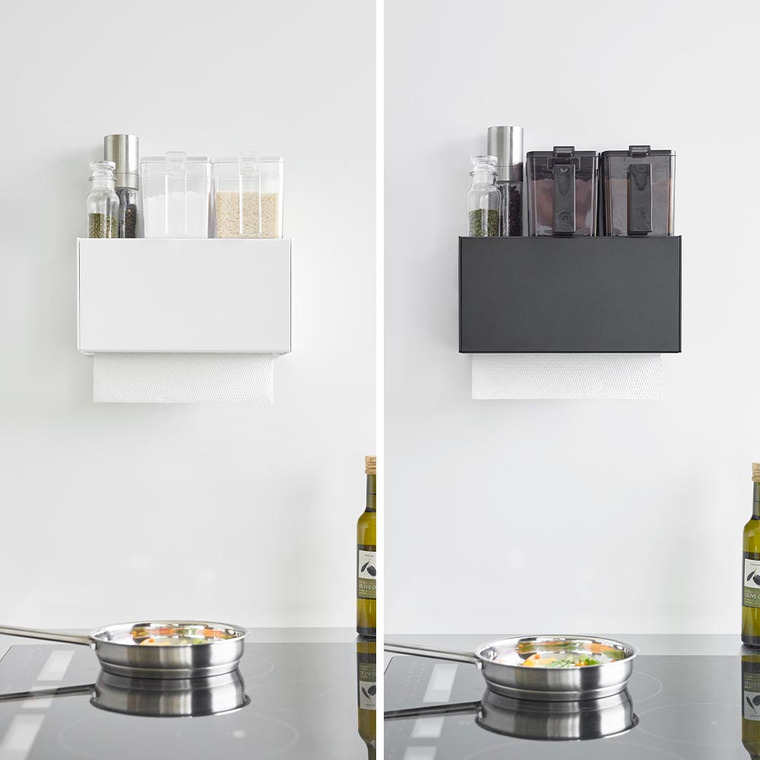 フィルムフックペーパータオルディスペンサー タワー 山崎実業 公式 tower 1377 1378 ホワイト ブラック 送料無料