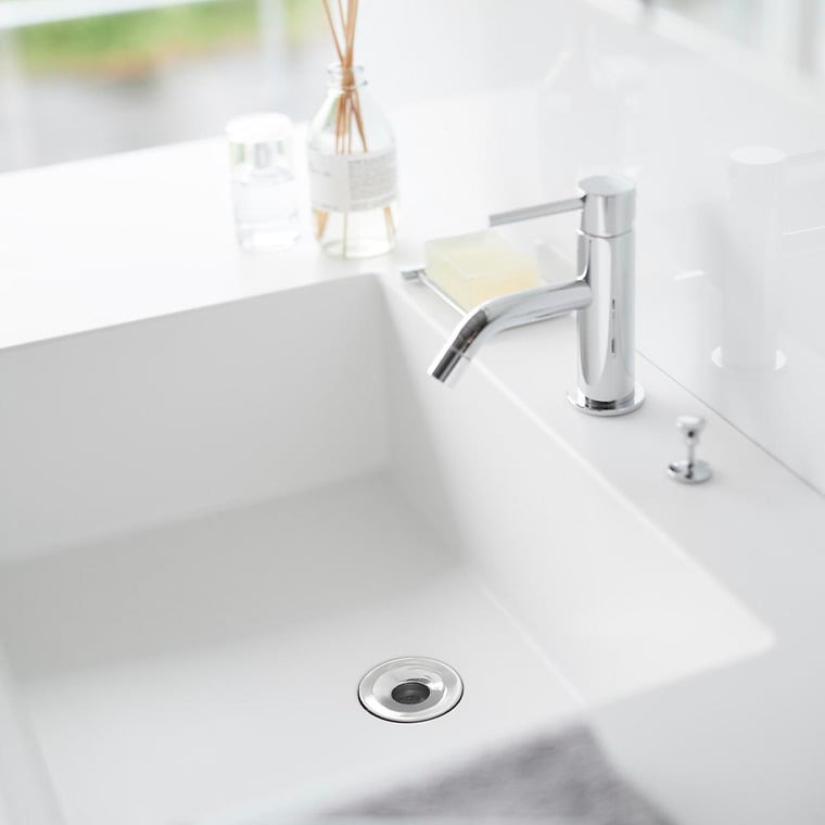 洗面排水口ゴミ受けネットホルダー タワー 山崎実業 公式 tower 1681 シルバー