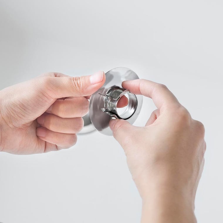 洗面排水口ゴミ受けネットホルダー タワー 山崎実業 公式 tower 1681 シルバー