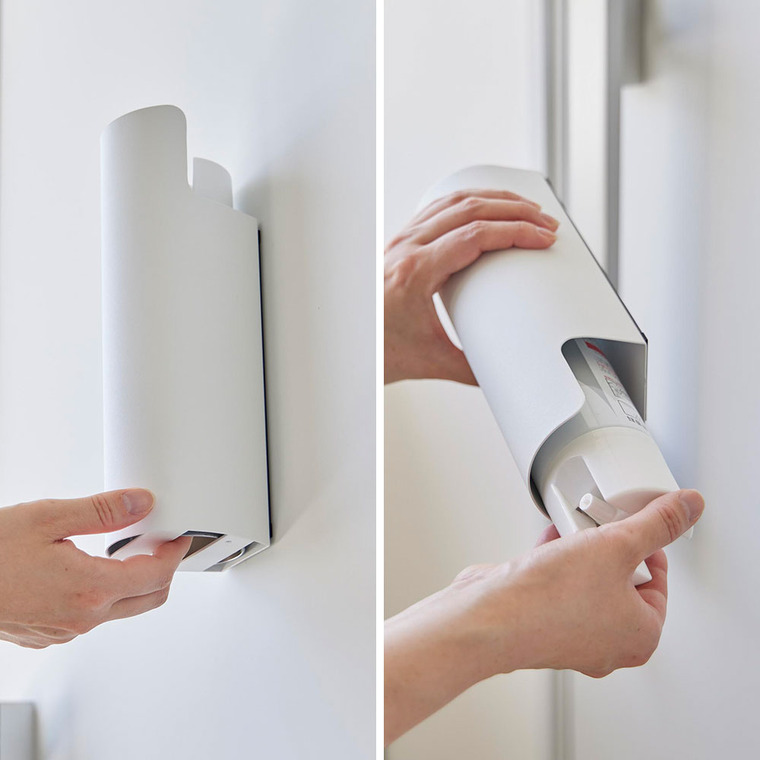 マグネット目隠しスプレーホルダー タワー 山崎実業 公式 tower 8237 8238 ホワイト ブラック