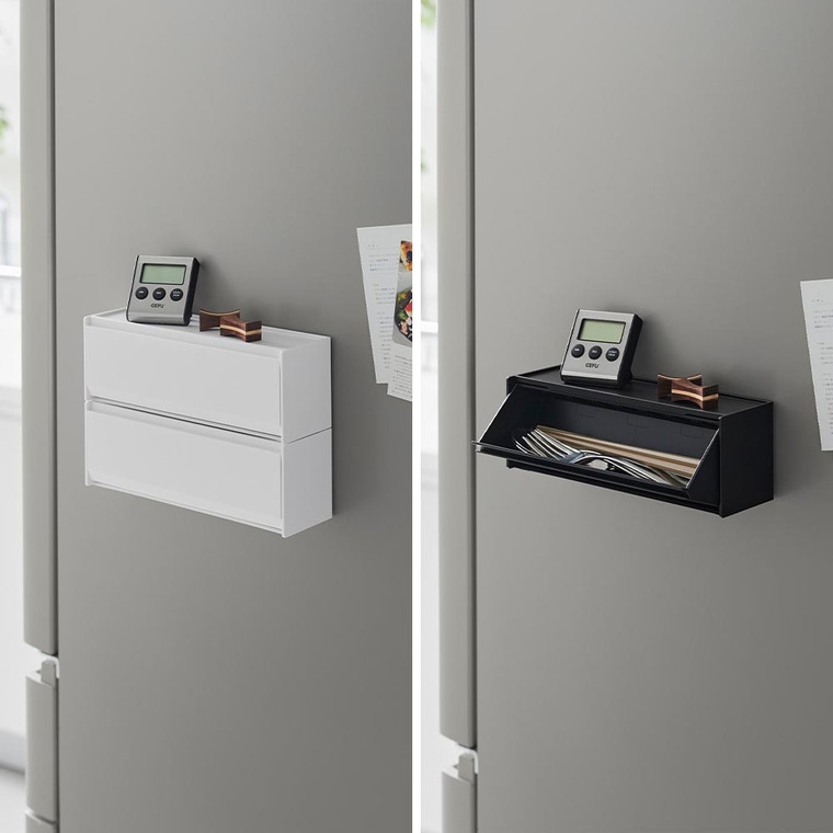 マグネットカトラリーケース タワー 山崎実業 公式 tower 8462 8463 ホワイト ブラック 送料無料