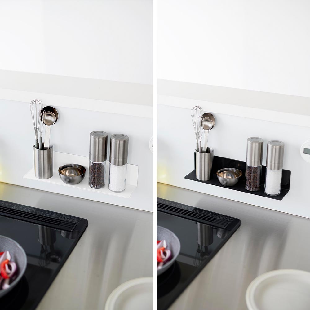 [ マグネットキッチン棚 タワー S ] 山崎実業 tower 10011 10012 ホワイト ブラック / キッチン マグネットラック 幅30cm 調味料ラック スパイスラック キッチンラック マグネット 壁 棚 キッチンツール 浮かせる収納