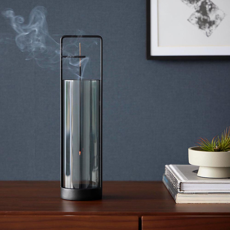 お香スタンド タワー 灰飛び防止カバー付き 山崎実業 公式 tower 10013 10014 ホワイト ブラック 送料無料