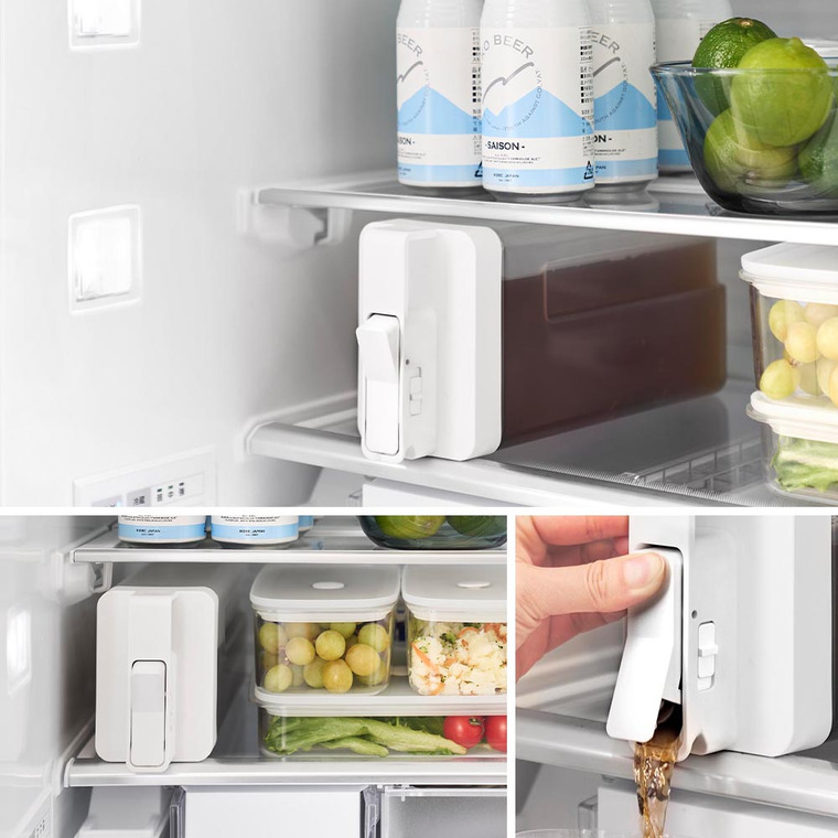 倒して置けてそのまま注げる冷水筒 タワー 2.2L 山崎実業 公式 tower 10029 10030 ホワイト ブラック 送料無料