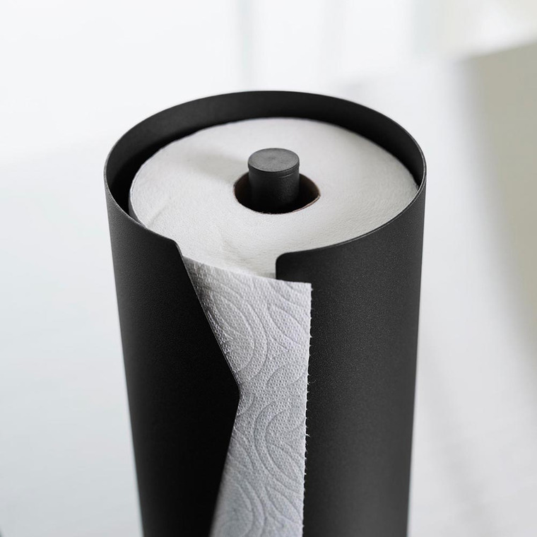 片手でカット隠せるキッチンペーパーホルダー タワー 縦タイプ L 山崎実業 tower 10041 10042 ホワイト ブラック 送料無料